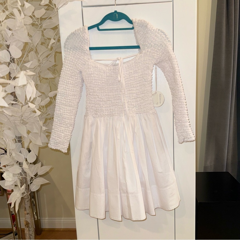 NWT STAUD Cotton Smocked Cassidy Dress - Picture 5 of 13